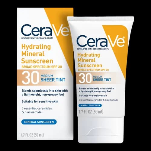 Hydrating Mineral Sunscreen Face Lotion with Sheer Tint SPF 30